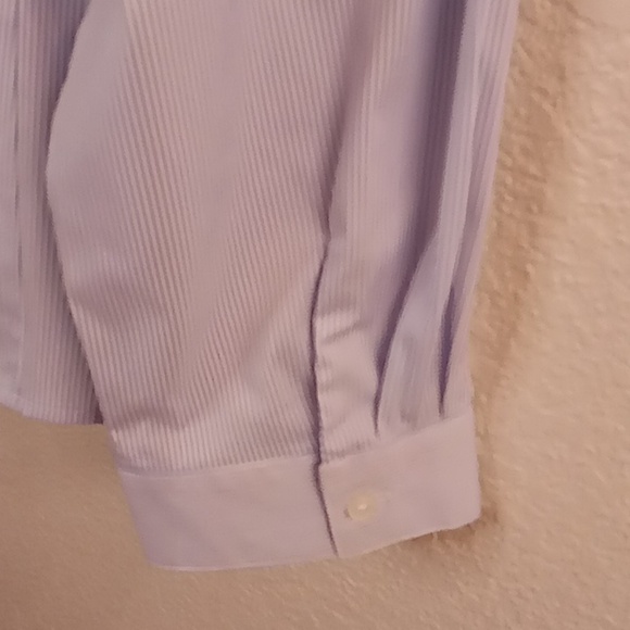 Quintessential Lagenlook Chambray Office Minimalist Sz XL Blue-White Colors HMBC - Picture 3 of 13